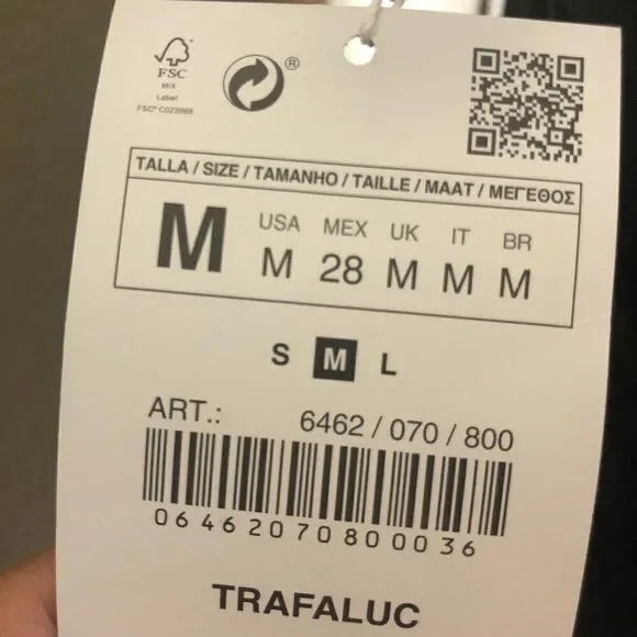 Zara One Shoulder Ruffle Sweater Top Medium - Picture 8 of 8